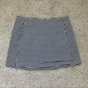 Mini skirt in gingham pattern